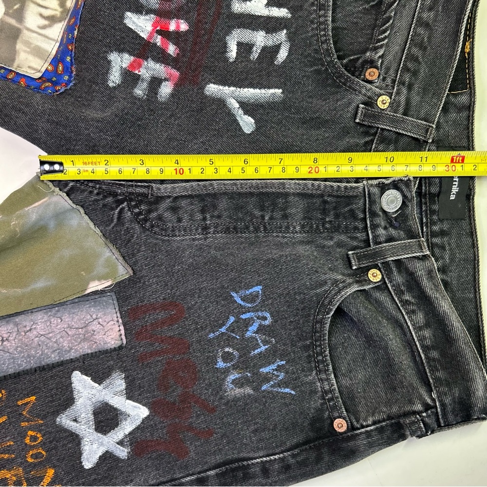 Guernika Levi’s 501 Hand-Painted Jeans Reworked Art Denim Collectible 29x34 RARE - Picture 7 of 16